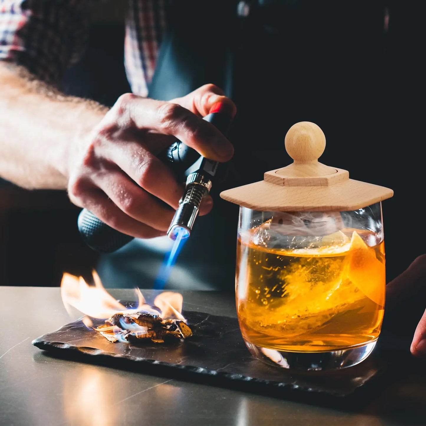 WhyskiRitch™ – Zestaw do wędzenia koktajli